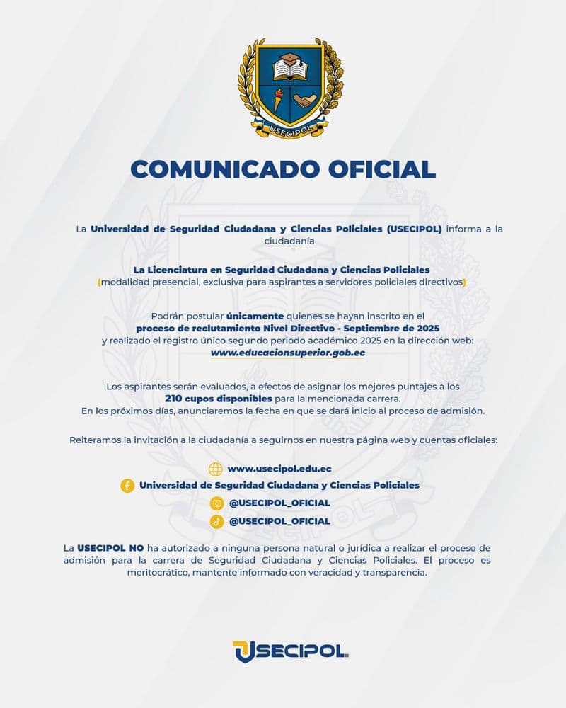 COMUNICADO OFICIAL