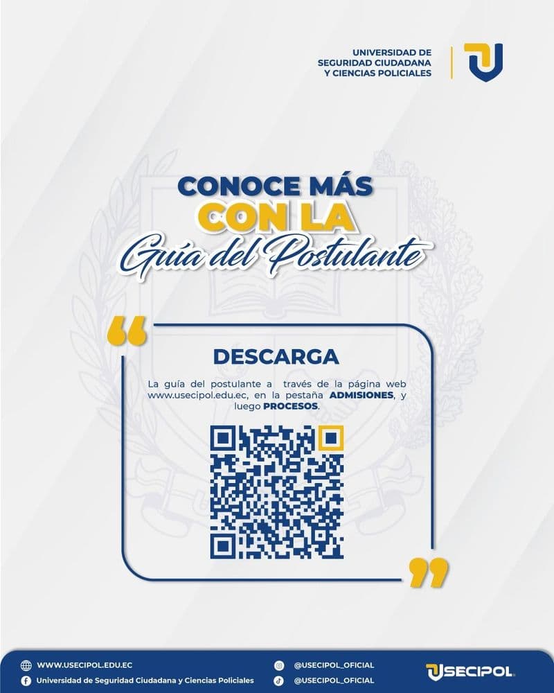 Descarga la guía del postulante